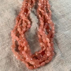 Rose quartz necklace